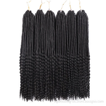 Cheapest Wholesale Kinki Twist Curly Extensions Wigs Long Synthetic Hair Crochet Hairpiece Afro Kinky Locks Meches Braids